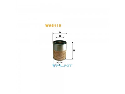 Фільтр  повітряний  WA6110  [WIX]