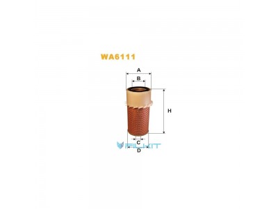Фільтр  повітряний  WA6111  [WIX]