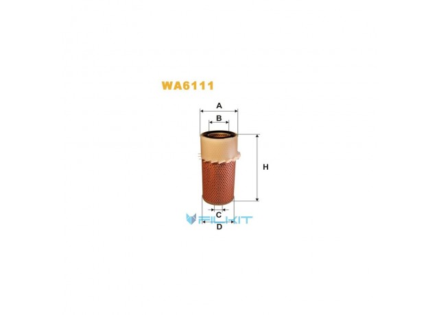 Фільтр  повітряний  WA6111  [WIX]