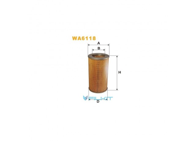 Фільтр  повітряний  WA6118  [WIX]