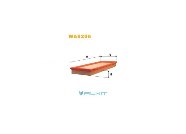 Фільтр  повітряний  WA6206  [WIX]