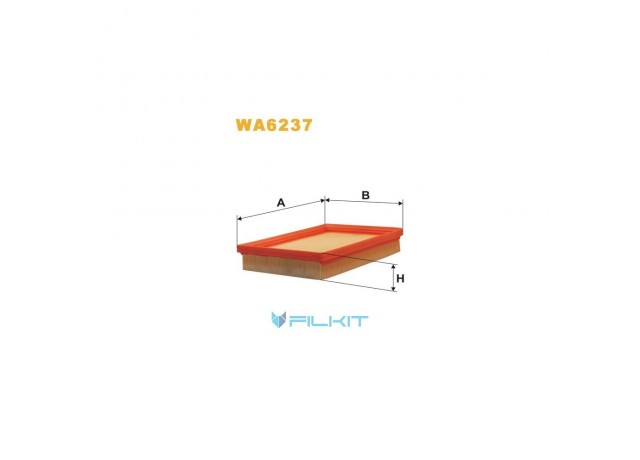 Фільтр  повітряний  WA6237  [WIX]
