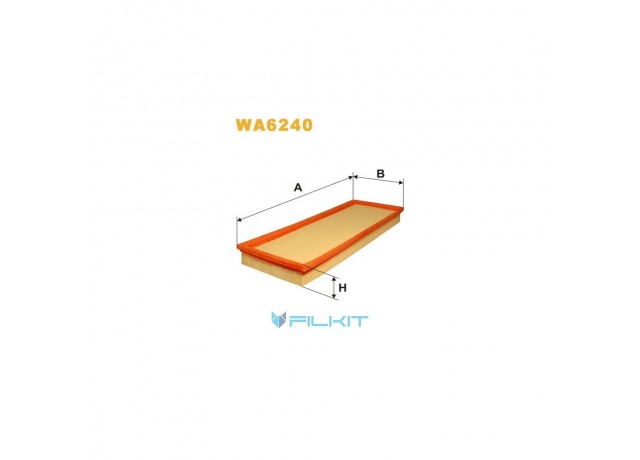 Фільтр  повітряний  WA6240  [WIX]