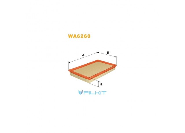 Фільтр  повітряний  WA6260  [WIX]