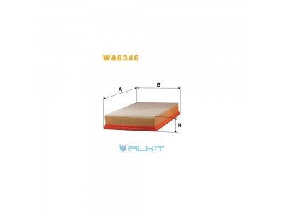 Фільтр  повітряний  WA6346  [WIX]
