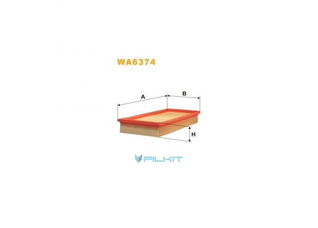Фільтр  повітряний  WA6374  [WIX]