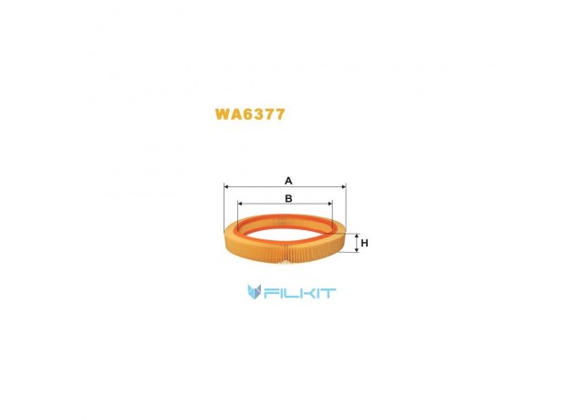 Фільтр  повітряний  WA6377  [WIX]