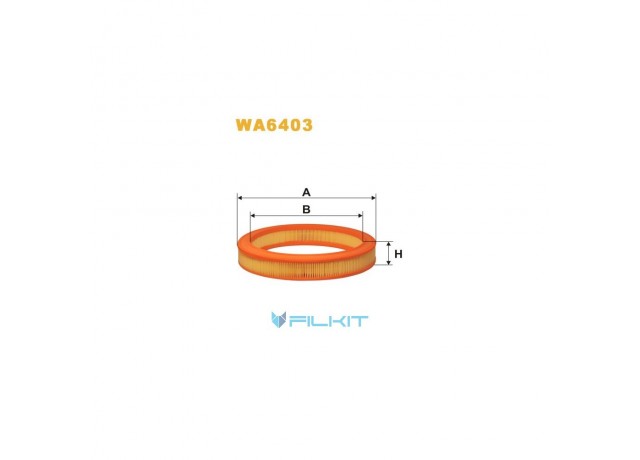 Фільтр  повітряний  WA6403  [WIX]