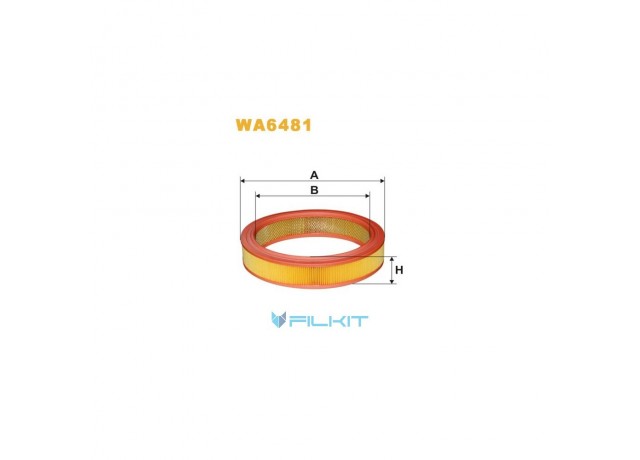 Фільтр  повітряний  WA6481  [WIX]