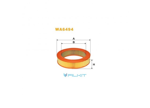 Фільтр  повітряний  WA6494  [WIX]