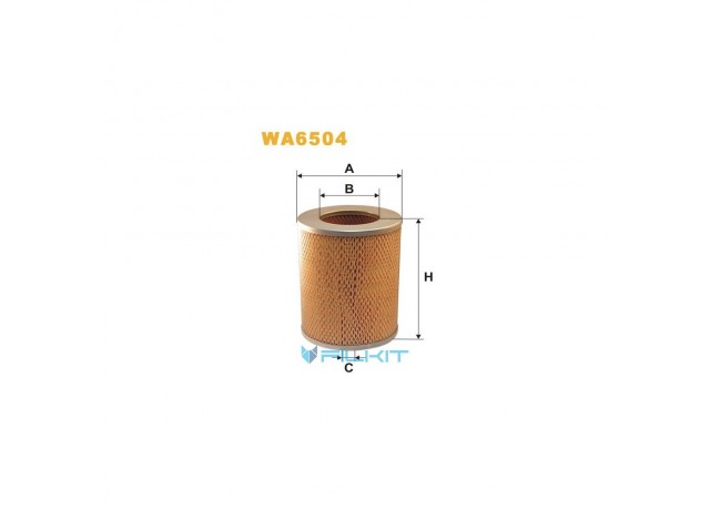 Фільтр  повітряний  WA6504  [WIX]