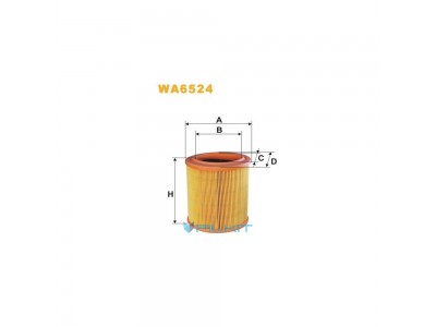 Фільтр  повітряний  WA6524  [WIX]