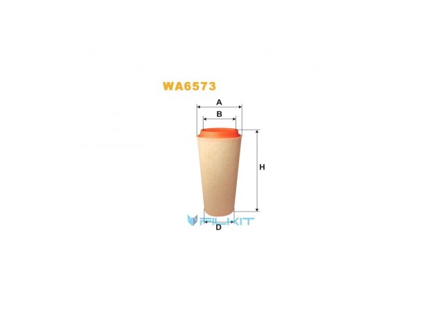 Фільтр  повітряний  WA6573  [WIX]