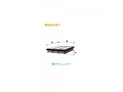 Фільтр  повітряний  WA6591  [WIX]