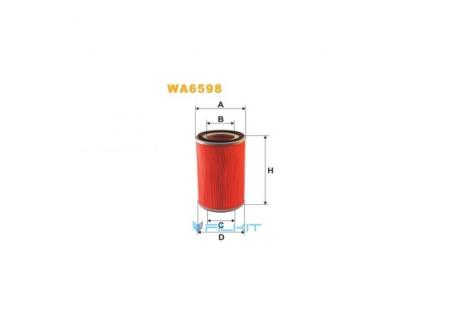 Фільтр  повітряний  WA6598  [WIX]