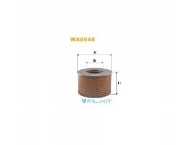 Фільтр  повітряний  WA6648  [WIX]