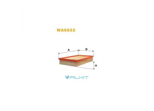 Фільтр  повітряний  WA6652  [WIX]