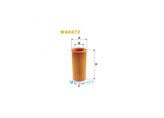 Фільтр  повітряний  WA6672  [WIX]