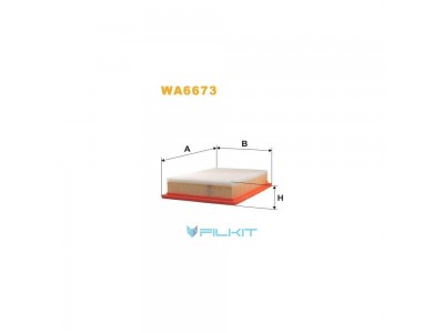 Фільтр  повітряний  WA6673  [WIX]