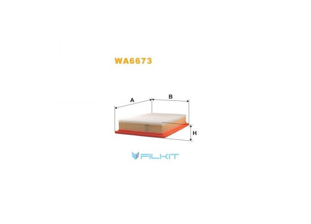 Фільтр  повітряний  WA6673  [WIX]