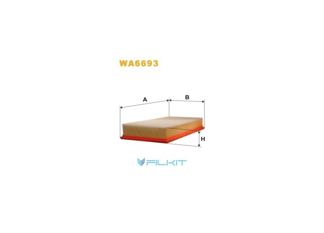 Фільтр  повітряний  WA6693  [WIX]