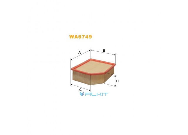 Фільтр  повітряний  WA6749  [WIX]