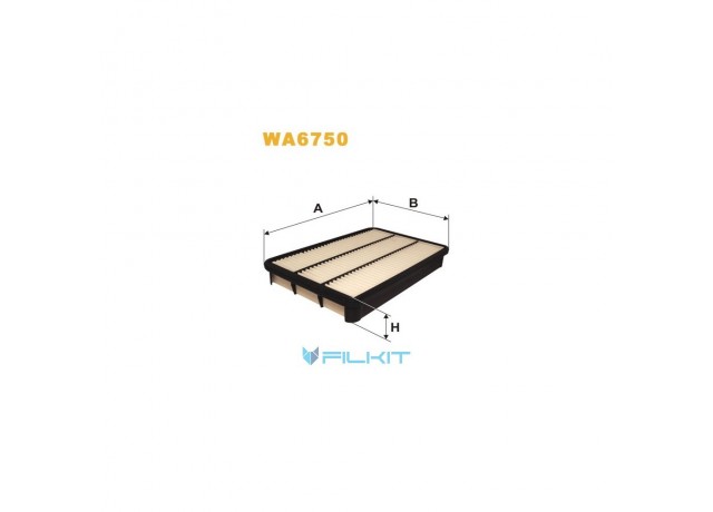 Фільтр  повітряний  WA6750  [WIX]