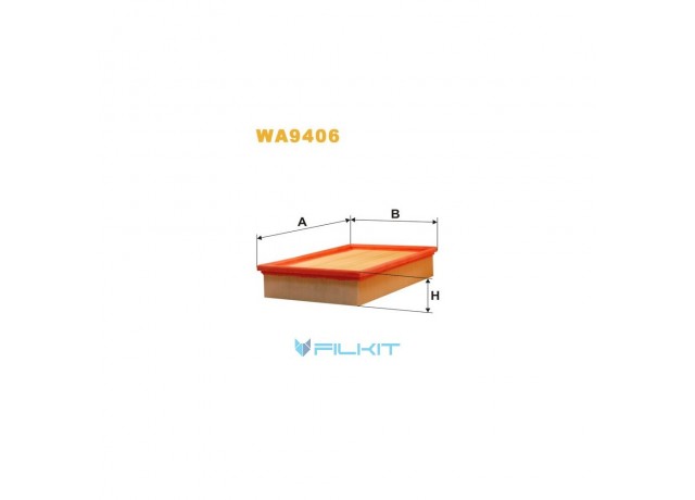 Фільтр  повітряний  WA9406  [WIX]