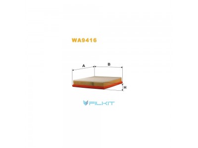 Фільтр  повітряний  WA9416  [WIX]