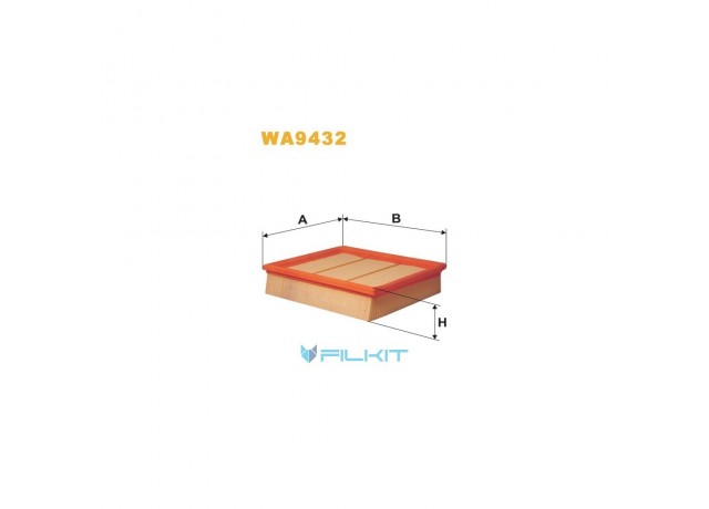 Фільтр  повітряний  WA9432  [WIX]