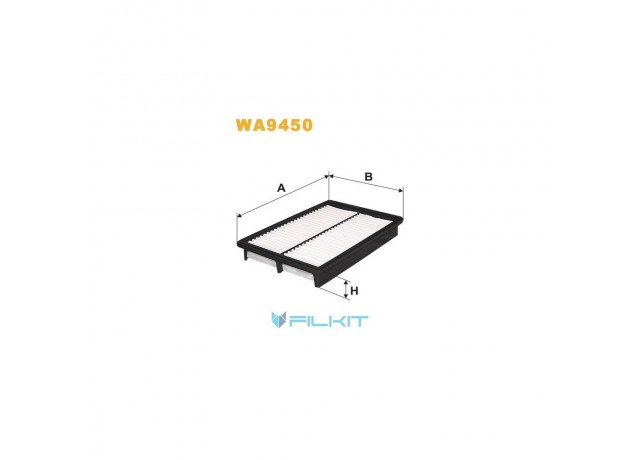Фільтр  повітряний  WA9450  [WIX]