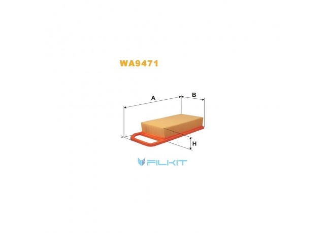 Фільтр  повітряний  WA9471  [WIX]