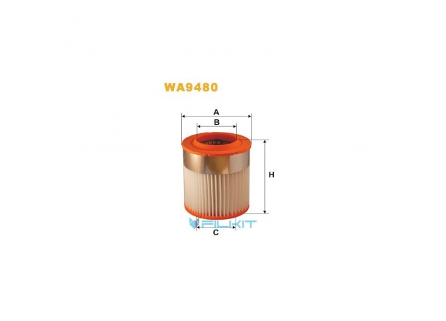 Фільтр  повітряний  WA9480  [WIX]