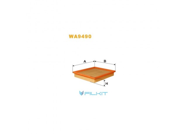 Фільтр  повітряний  WA9490  [WIX]