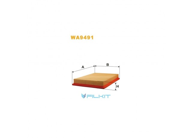Фільтр  повітряний  WA9491  [WIX]