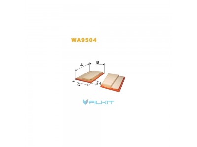 Фільтр  повітряний  WA9504  [WIX]