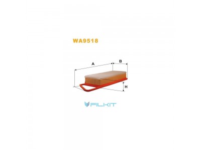 Фільтр  повітряний  WA9518  [WIX]