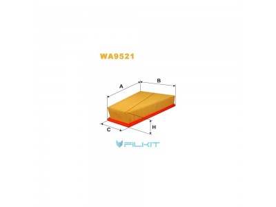 Фільтр  повітряний  WA9521  [WIX]