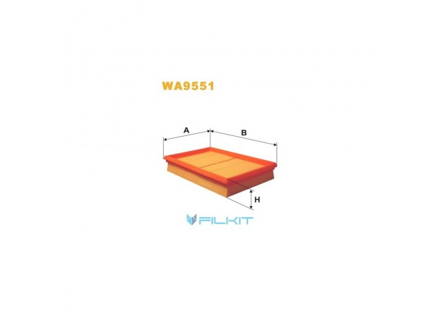 Фільтр  повітряний  WA9551  [WIX]