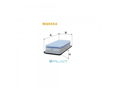 Фільтр  повітряний  WA9554  [WIX]