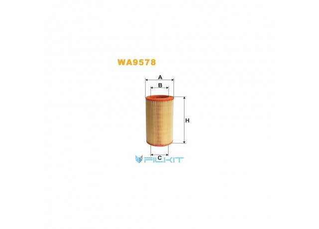 Фільтр  повітряний  WA9578  [WIX]
