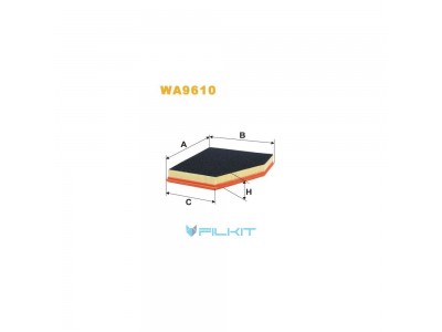Фільтр  повітряний  WA9610  [WIX]