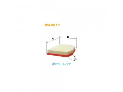 Фільтр  повітряний  WA9611  [WIX]