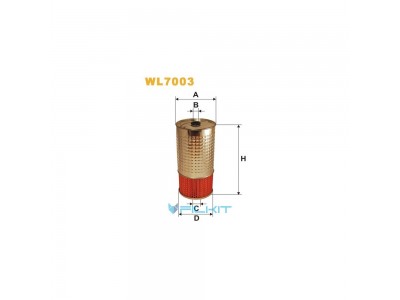 Фильтр  масляный  (вставка)  WL7003  [WIX]