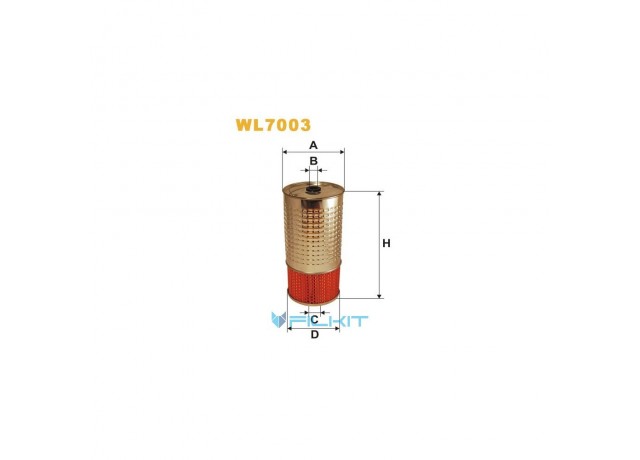 Фильтр  масляный  (вставка)  WL7003  [WIX]