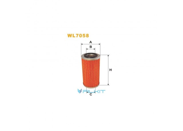 Фильтр  масляный  (вставка)  WL7058  [WIX]