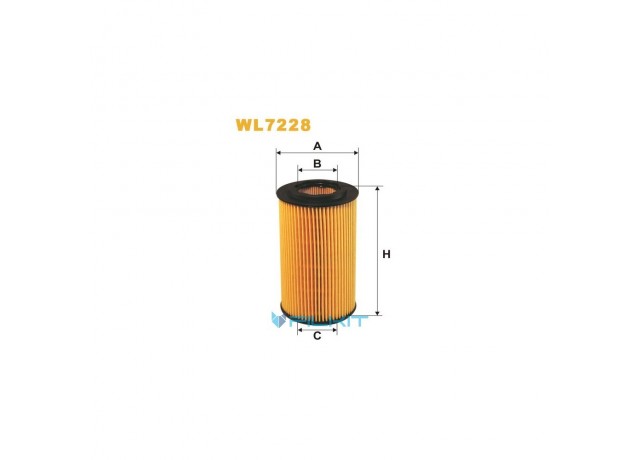 Фильтр  масляный  (вставка)  WL7228  [WIX]