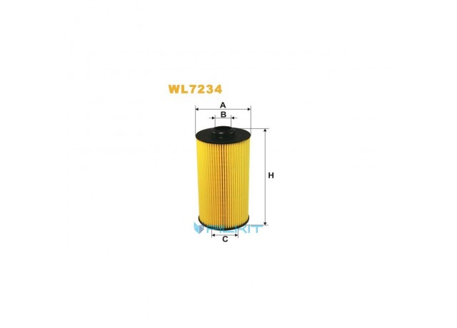 Фильтр  масляный  (вставка)  WL7234  [WIX]