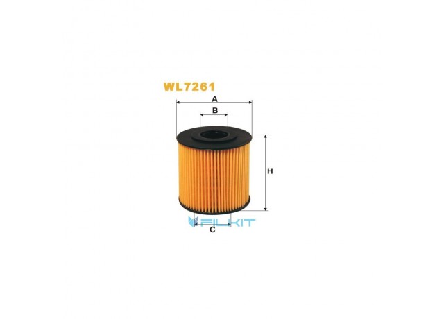 Фильтр  масляный  (вставка)  WL7261  [WIX]