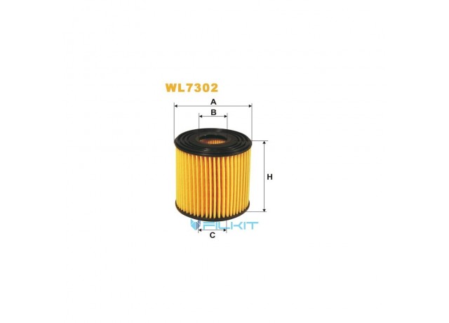 Фільтр  паливний  (вставка)  WL7302  [WIX]